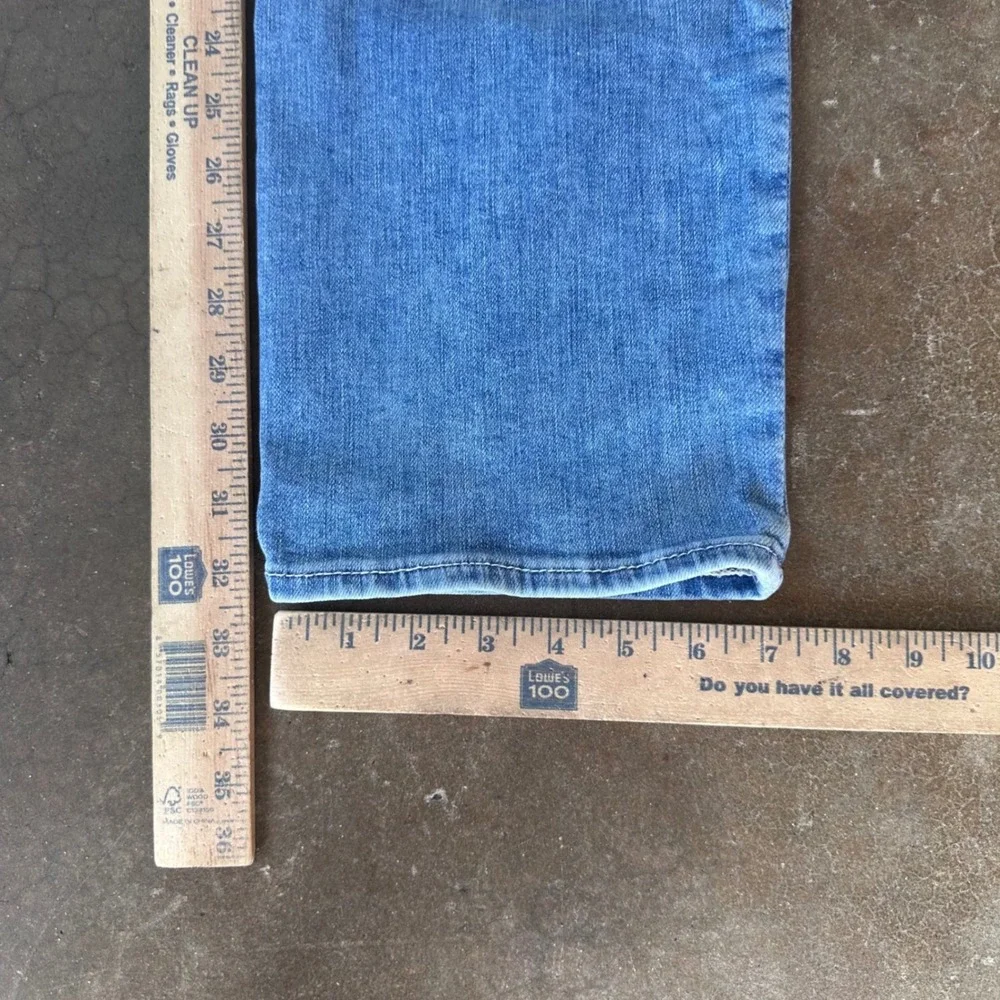 True Religion Geno Jeans Mens 34 Blue Excellent Relaxed Slim Horseshoe Stitch